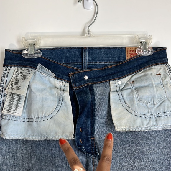 LEVI’S crop slimming boot denim blue jeans - Picture 8 of 12